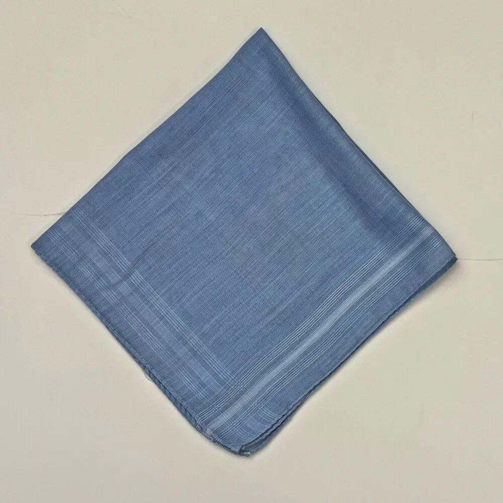 Something Blue Bride Wedding Handkerchief Cottage Core Granny Vintage